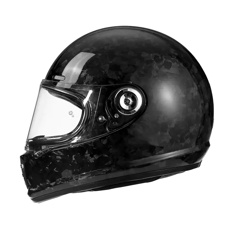 Helm Sepeda Motor Full Face Serat Karbon 68 Helm Motocross Standar DOT