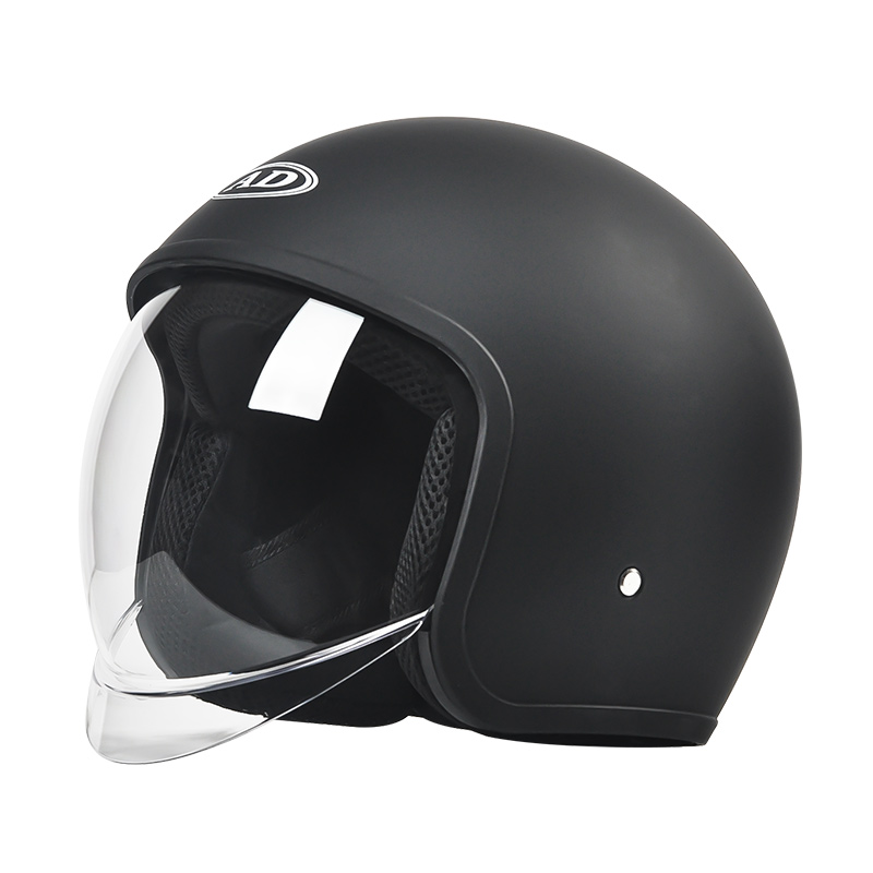 FG05 Retro Wajah Terbuka Helm Sepeda Motor Double Visor Motocross Helm
