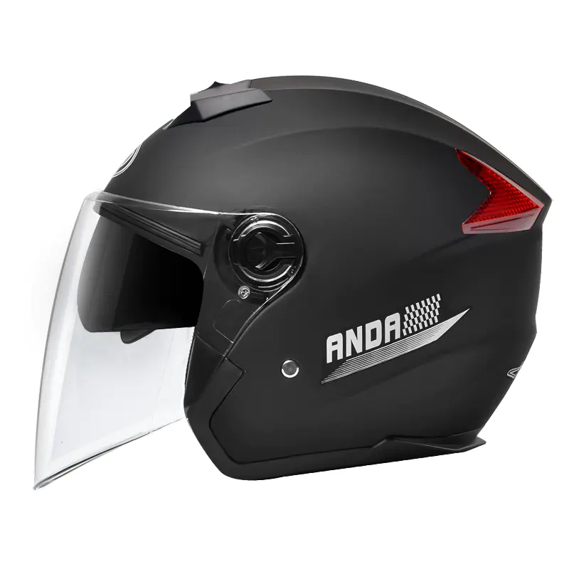 Helm Sepeda Motor Wajah Terbuka Visor Ganda 719 Helm Motocross