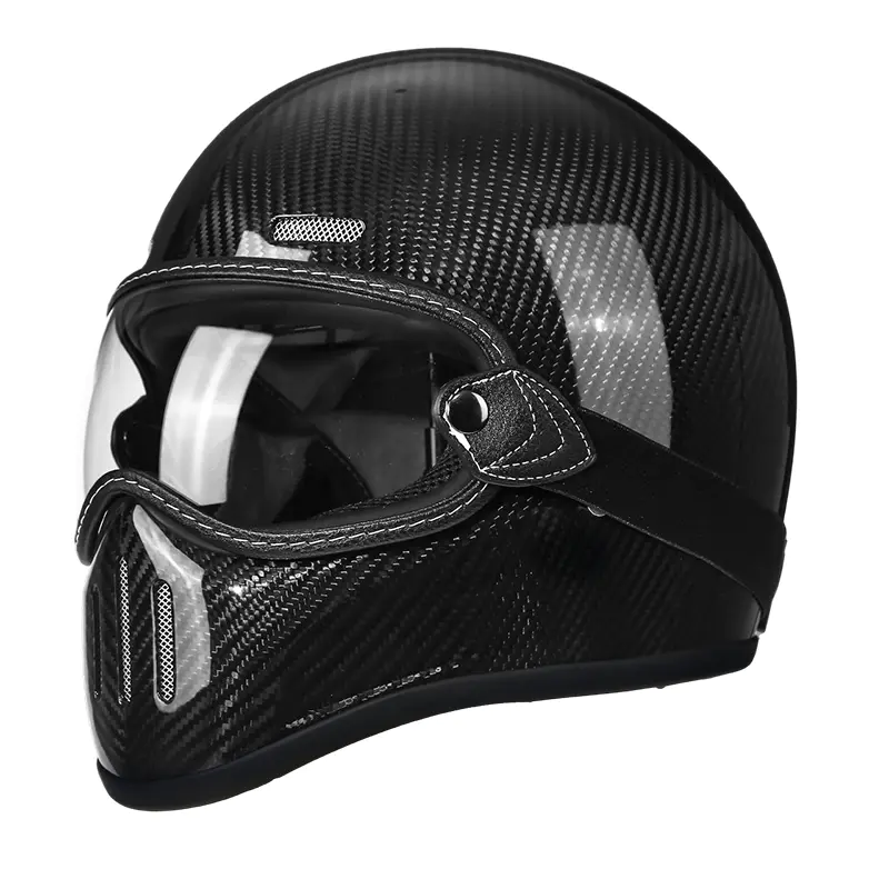 Helm Sepeda Motor Full Face Serat Karbon MT801 Helm Motocross