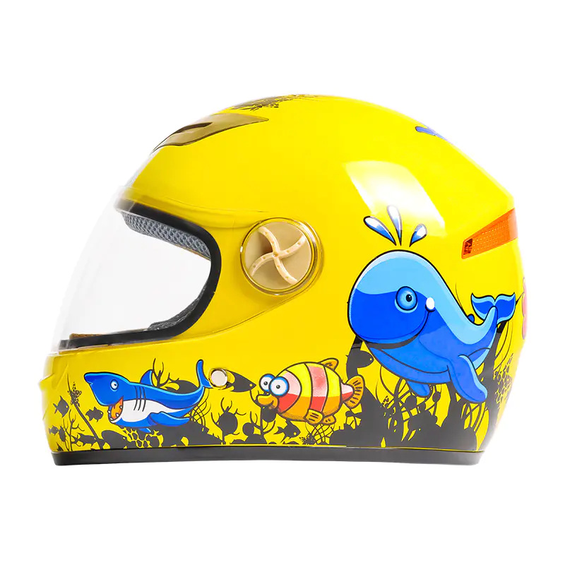 Helm Full Face Sepeda Motor Anak ABS 501 Helm Motocross Bermotif Kartun